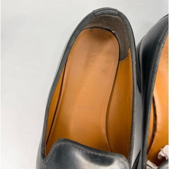 EVERLANE black Leather The Modern Smoking loafer - Picture 7 of 8